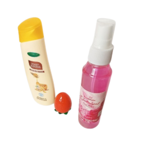 PM HoneyAlmondBody Lotion With Strawberry Lip Balm & Gulab Jal