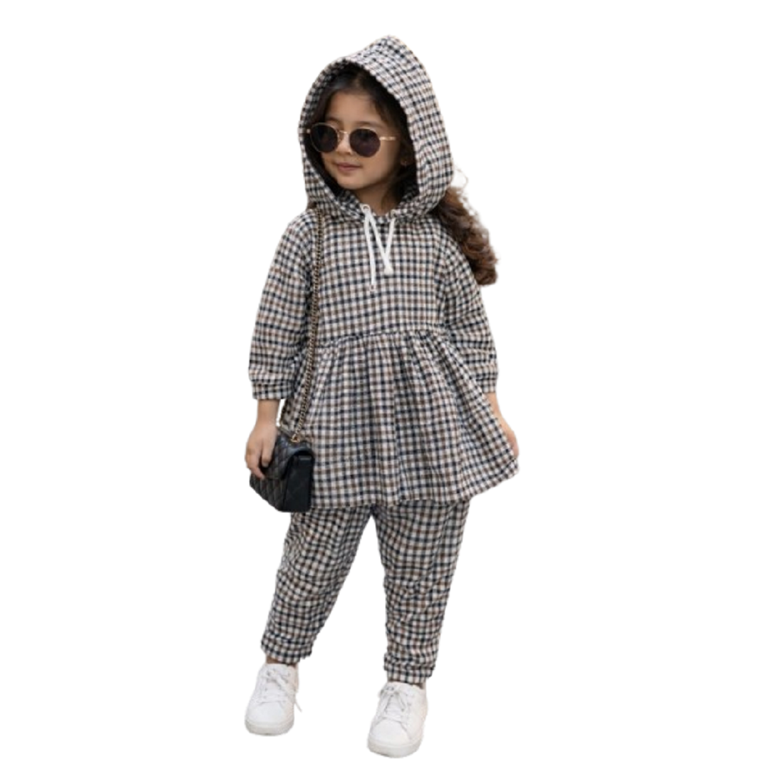 HVM Baby Girl Winter Dress With Hood