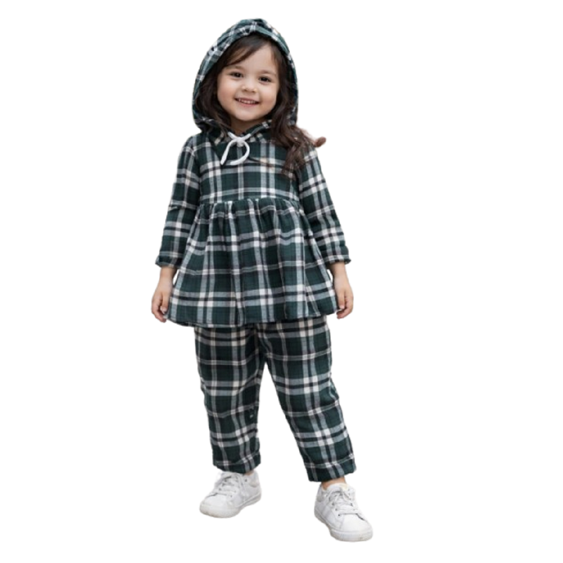HVM Baby Girl Winter Dress With Hood