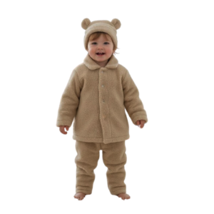 HVM Kids Winter Dress With Cap