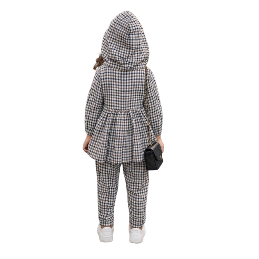 HVM Baby Girl Winter Dress With Hood