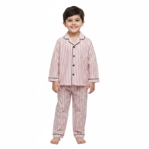 PM Kids Pure Cotton Full Sleeves Night Suit