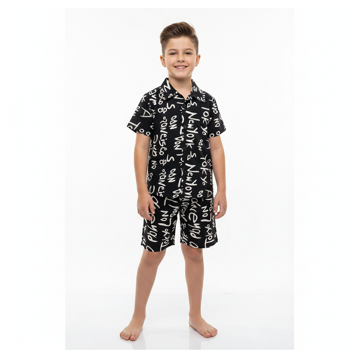 HVM Boys Printed Shorts & Shirt