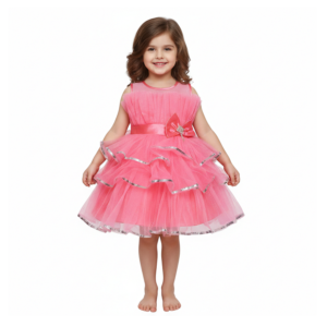 HVM Baby Girls Party Wear Frock