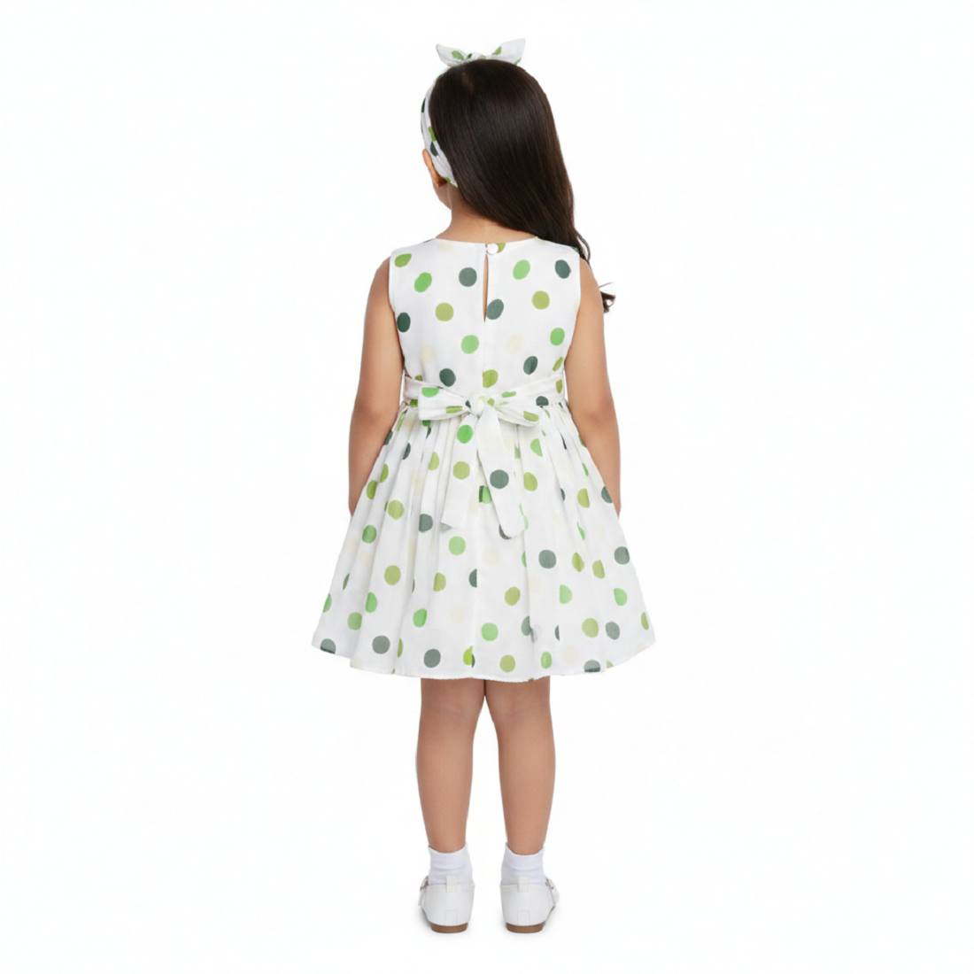 HVM Baby Girl Printed Georgette Frock