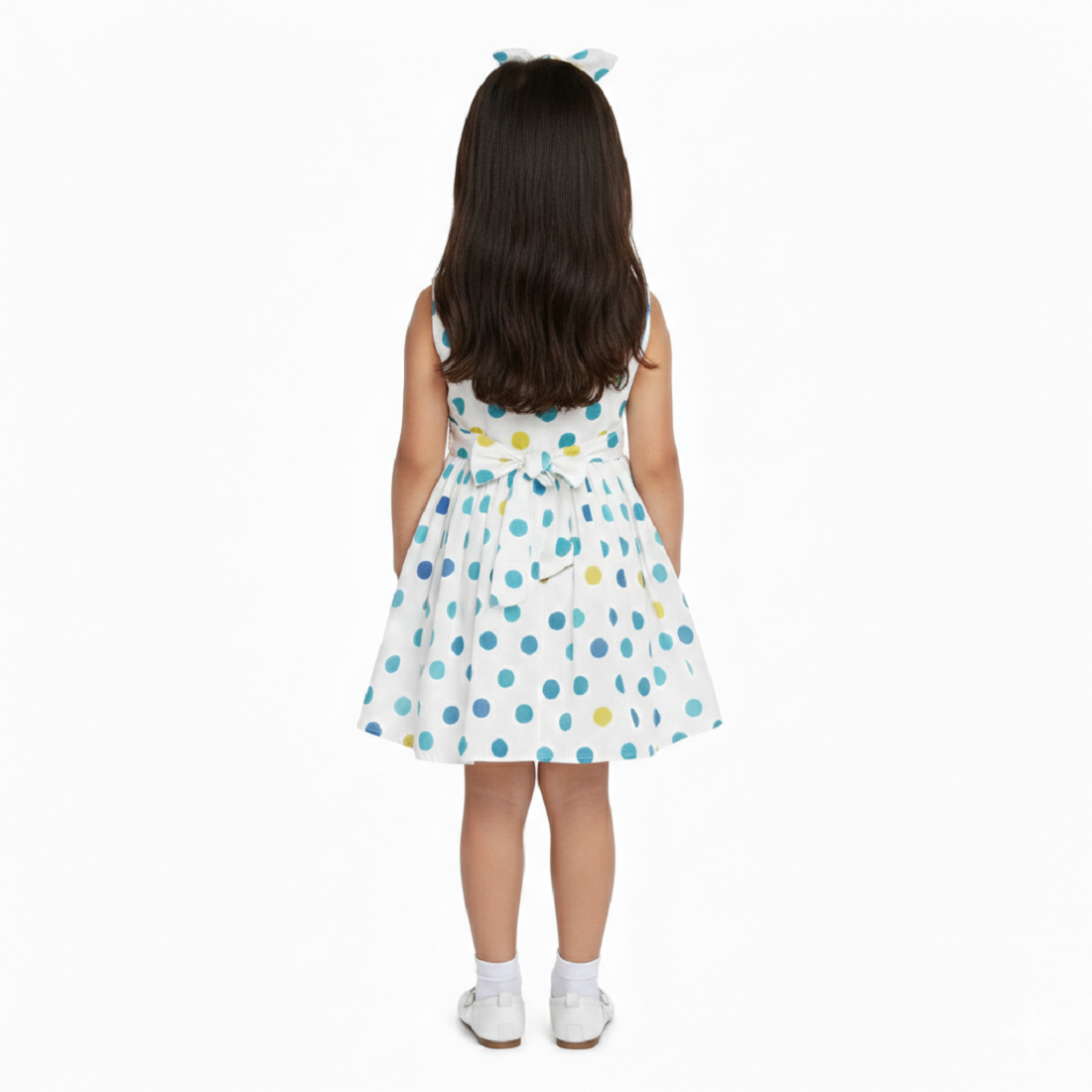 HVM Baby Girl Printed Georgette Frock