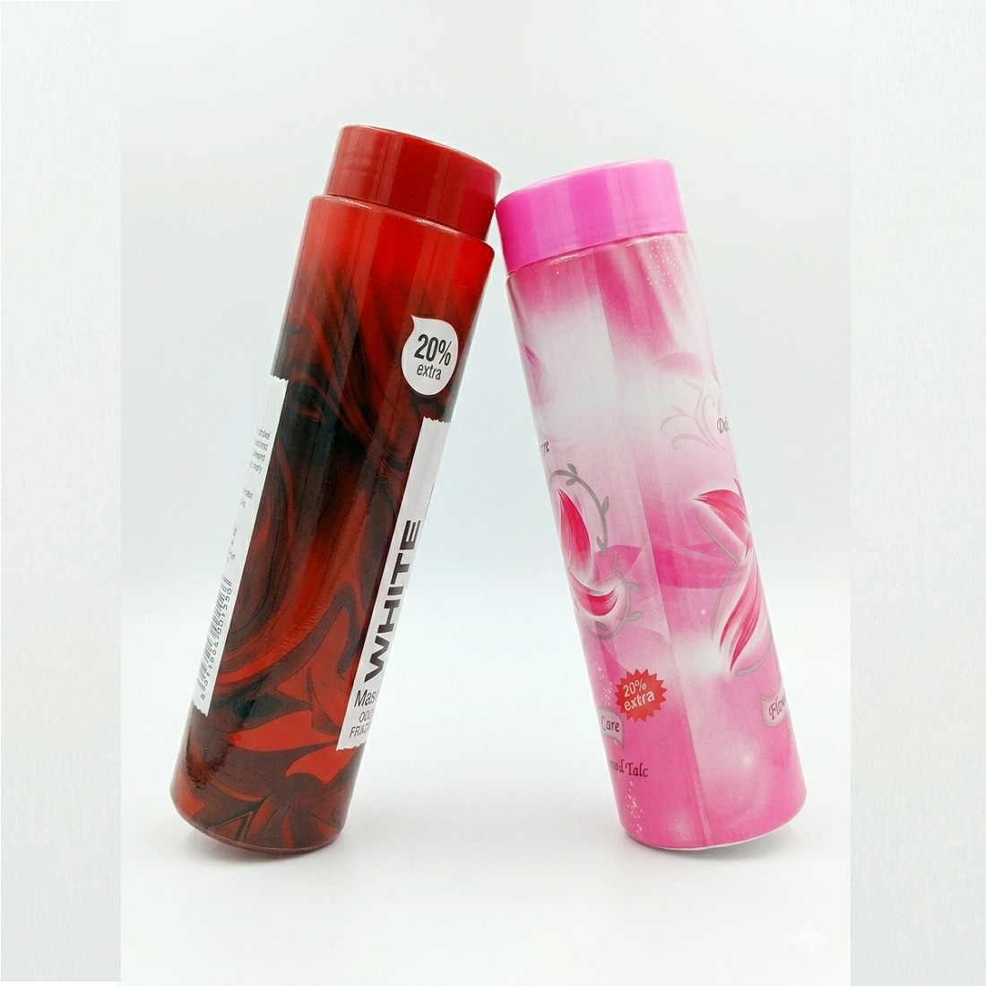 PM White Stuff Masculine Cologne Fragrance Talcum Powder Triple Cooling Formula| Flower Perfumed Talc |Long-Lasting Freshness for All Skin Types 120g Each (Pack of 2)