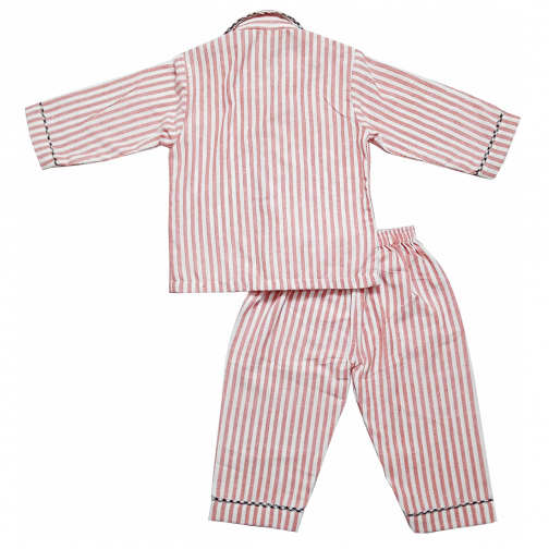 PM Kids Pure Cotton Full Sleeves Night Suit