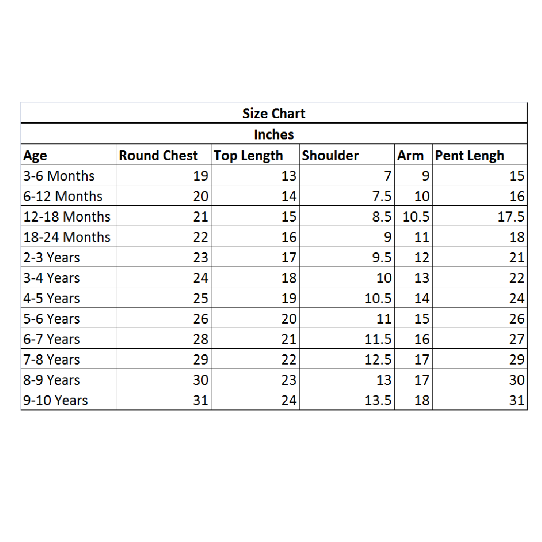 HVM Kids Pure Cotton Night Suit