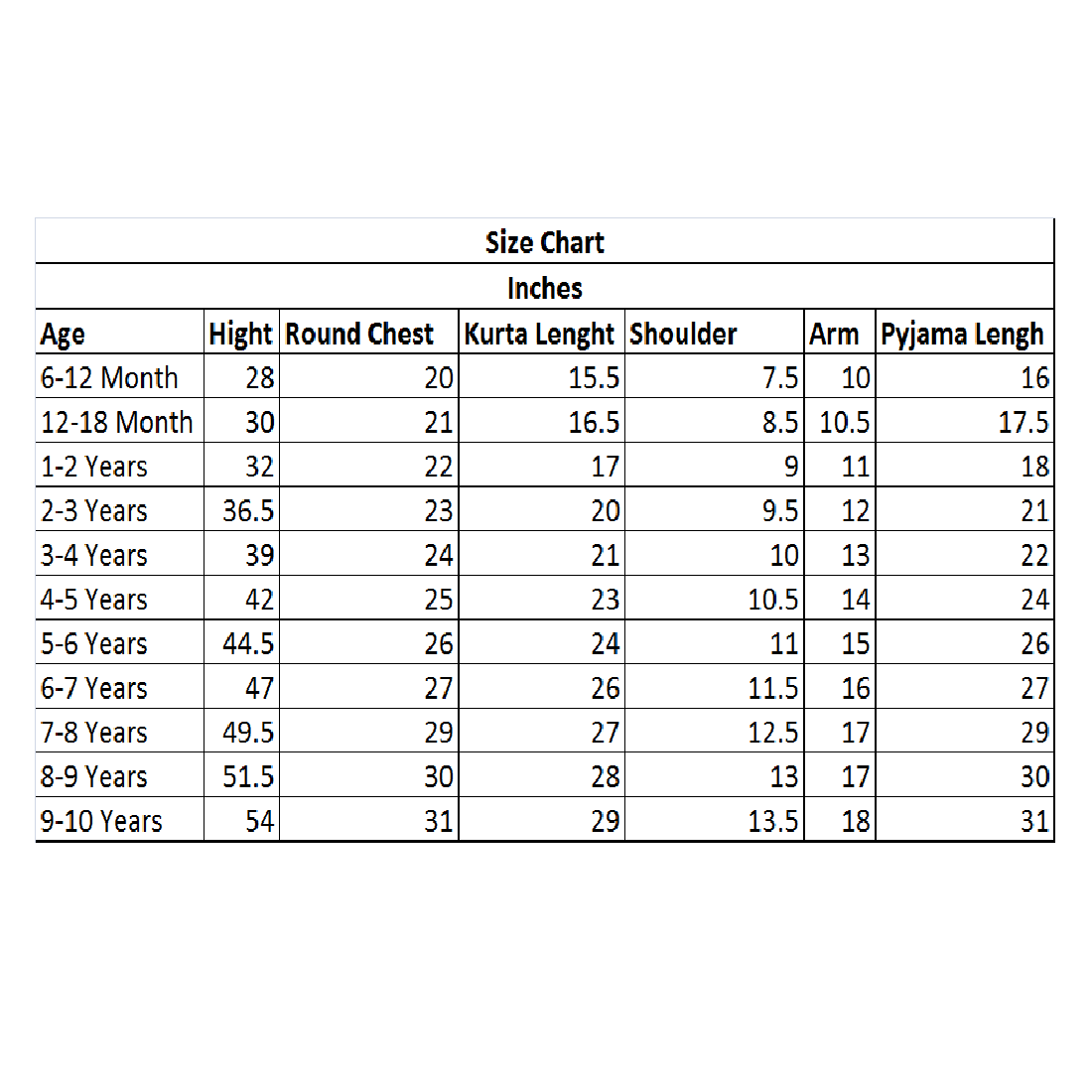 PM Kids Pure Cotton Half Sleeves Kurta Pyjama Set