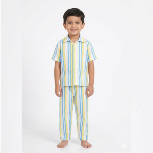 HVM Kids Pure Cotton Multicolor Stripe Summer Dress