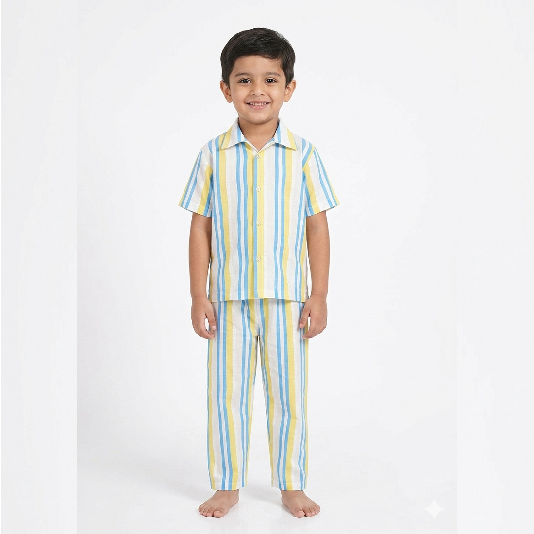 HVM Kids Pure Cotton Multicolor Stripe Summer Dress