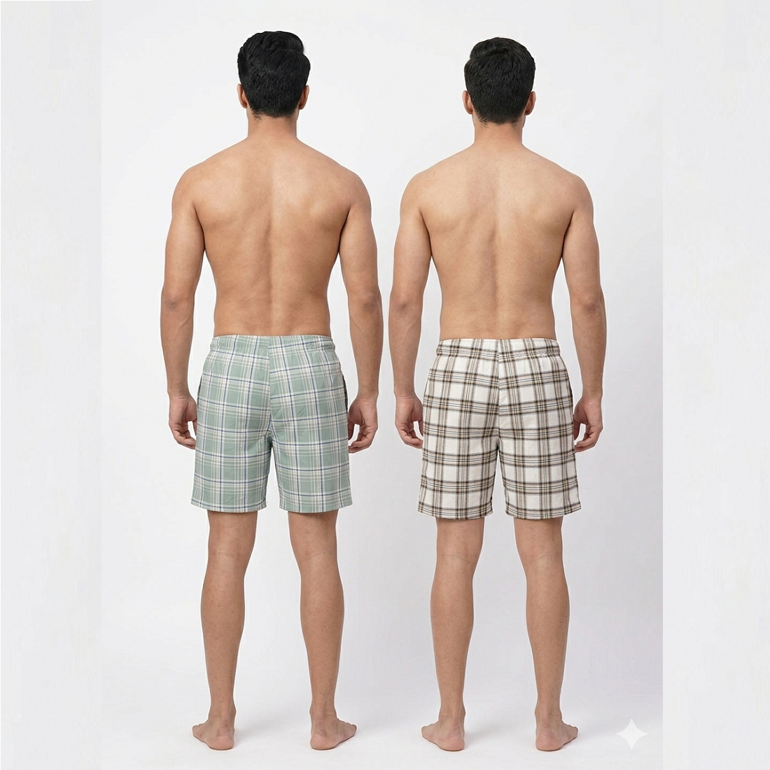 HVM Pack of 2 Solid Men Multicolor Basic Shorts