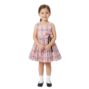 PM Baby Girls Pure Cotton Check Frock