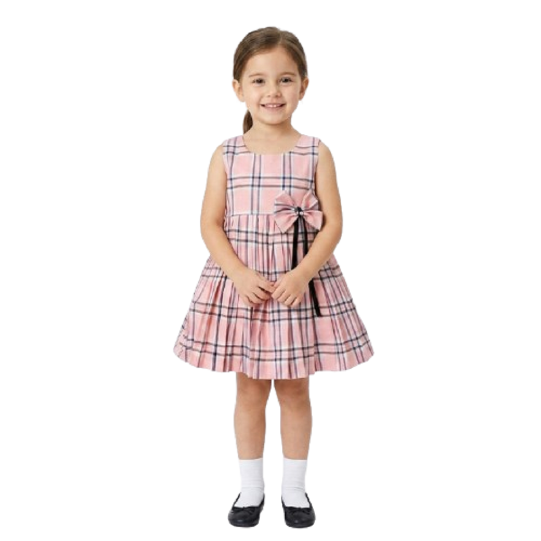 PM Baby Girls Pure Cotton Check Frock