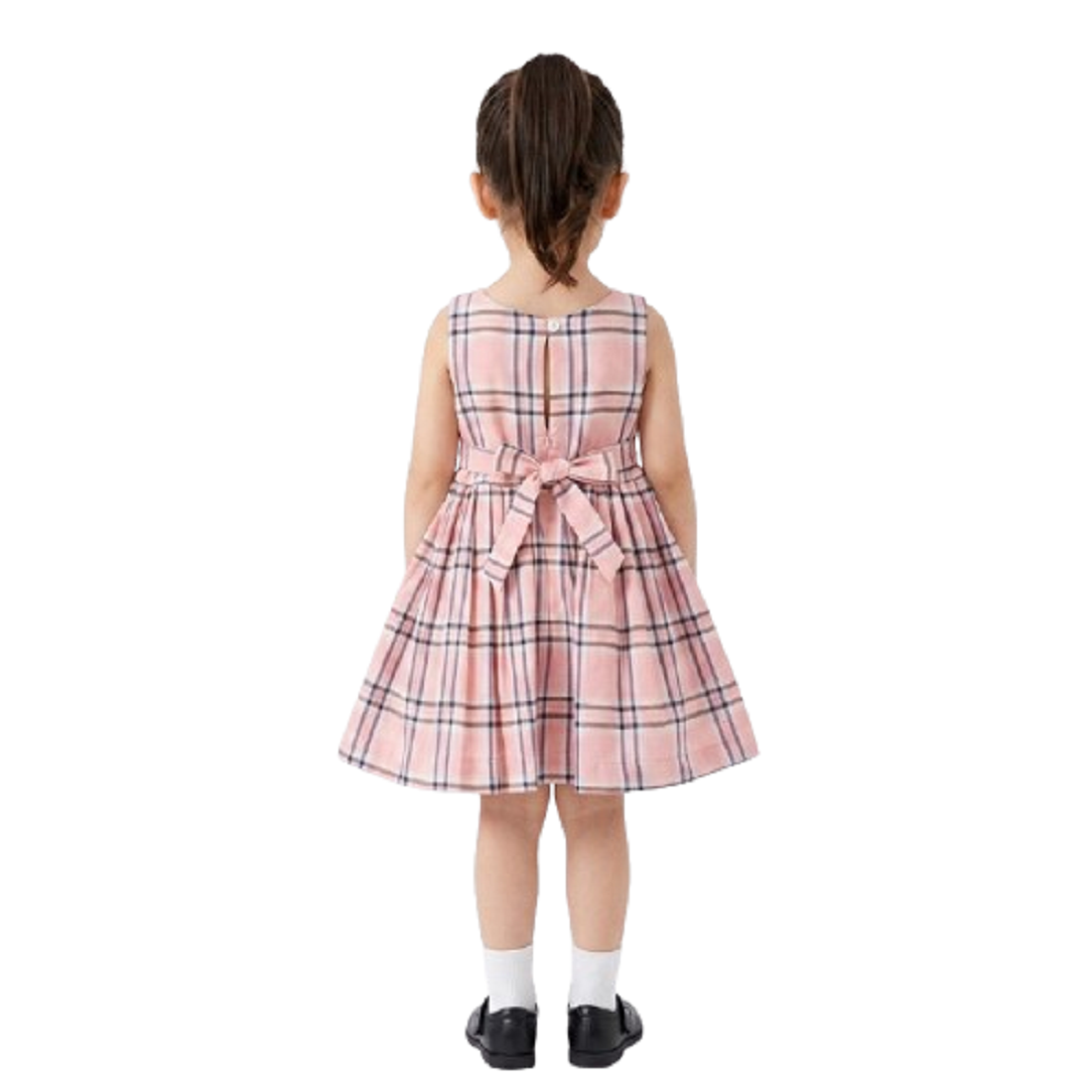 PM Baby Girls Pure Cotton Check Frock